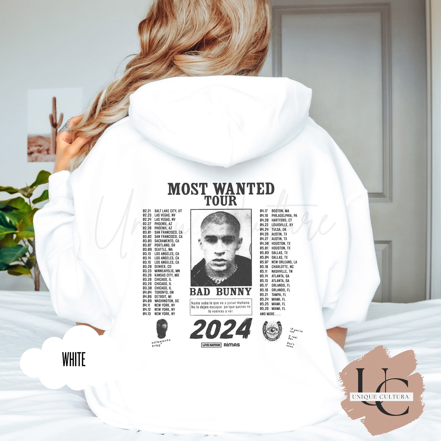 Nadie Sabe Lo Que Va Pasar Manana Tour | Bad Bunny | Bad Bunny Merch| Most Wanted Tour Merch| Hoodie | Gift For Bad Bunny Fan | Benito 2024