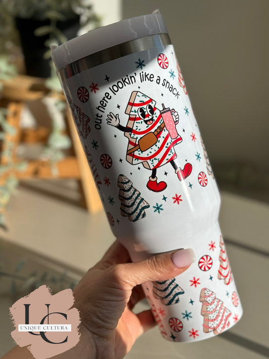 Christmas 40 oz Tumbler | Looking Like a Snack