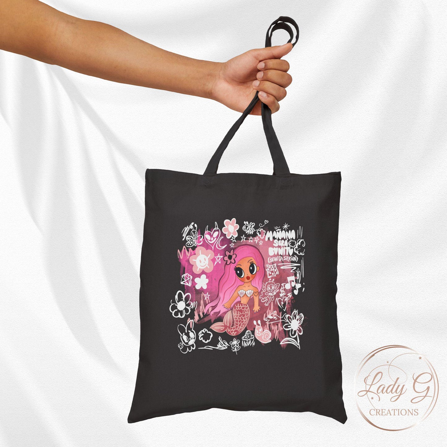 Manana Sera Bonito Tote | Karol G Sirena | Birthday Gift | Fan Gift |Cotton Canvas Tote Bag Manana Sera Bonito Forever ! MSB Bichota Season